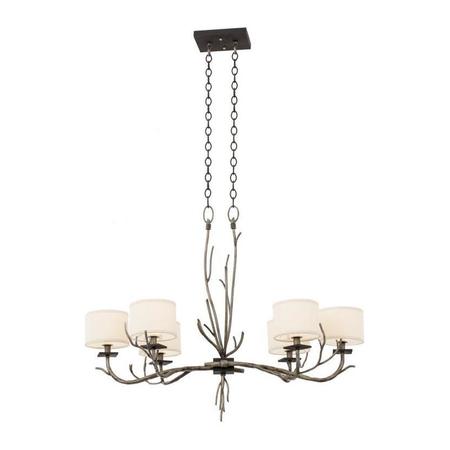 KALCO Denali 6 Light Oval Chandelier 501050BJT